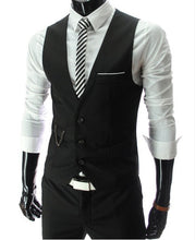 Load image into Gallery viewer, 2020 New Arrival Dress Vests For Men Slim Fit Mens Suit Vest Male Waistcoat Gilet Homme Casual Sleeveless Formal Business Jacket