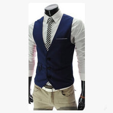 Load image into Gallery viewer, 2020 New Arrival Dress Vests For Men Slim Fit Mens Suit Vest Male Waistcoat Gilet Homme Casual Sleeveless Formal Business Jacket