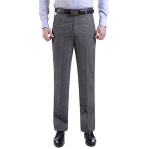 Thoshine Brand Men Thin Suit Pants Formal Business Trousers Straight Style Male Smart Casual Long Pants Lightweight Plus Size